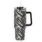 Devil Veins 40oz Stainless Steel Tumbler Gift With Black Handle and Straw