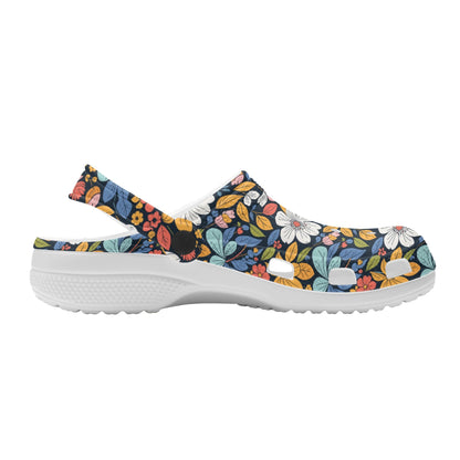 Bright Flowers Womens Vented Sandals