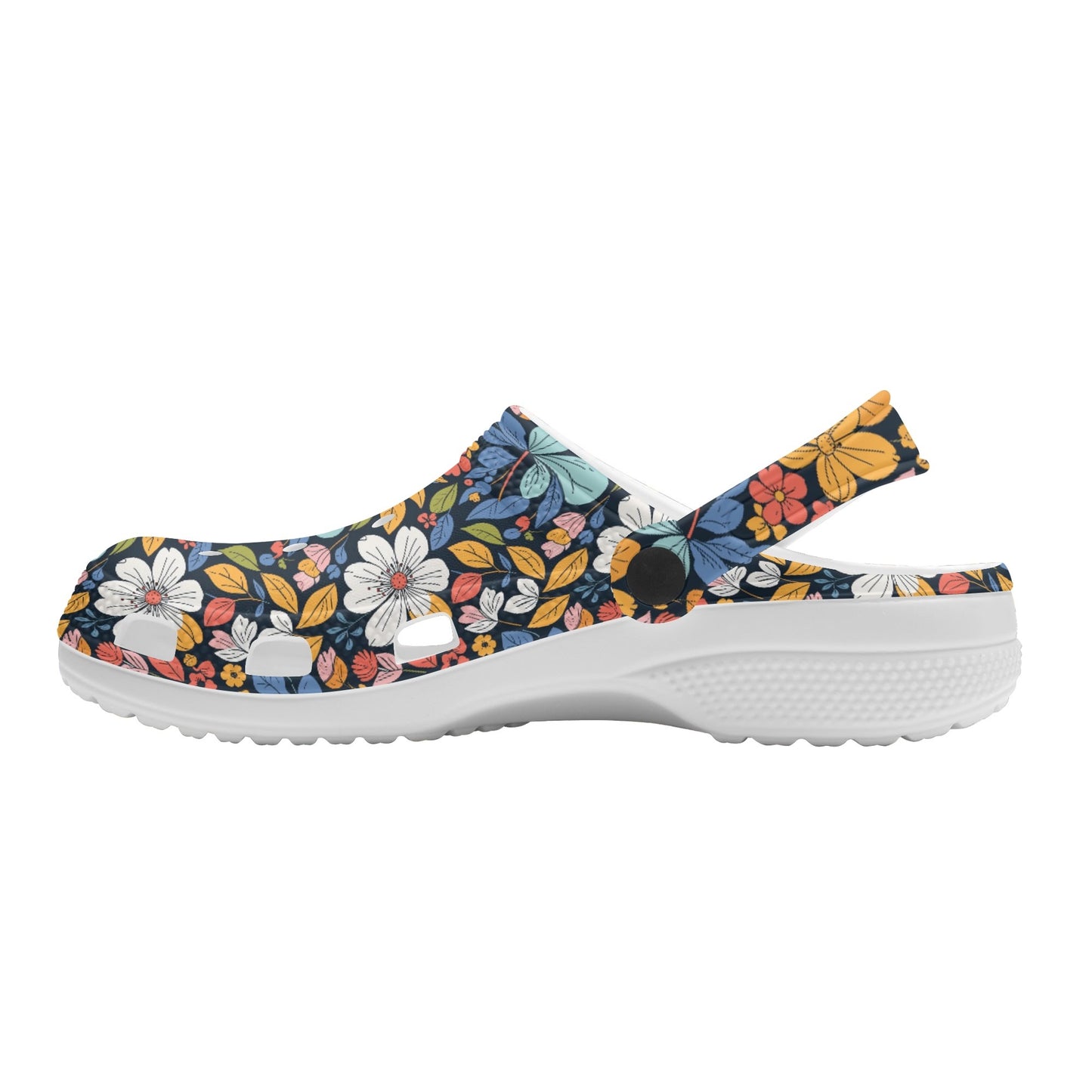 Bright Flowers Womens Vented Sandals