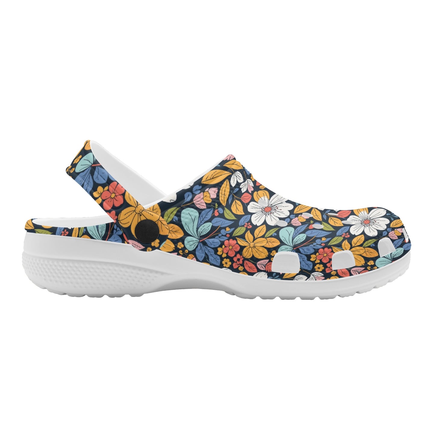 Bright Flowers Womens Vented Sandals