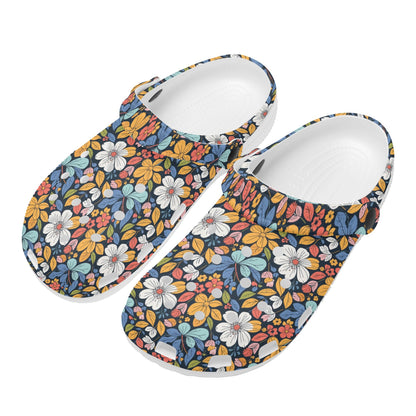 Bright Flowers Womens Vented Sandals