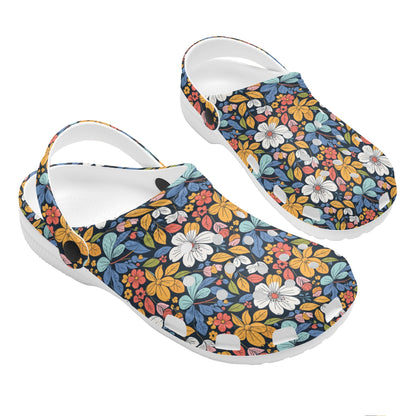 Bright Flowers Womens Vented Sandals