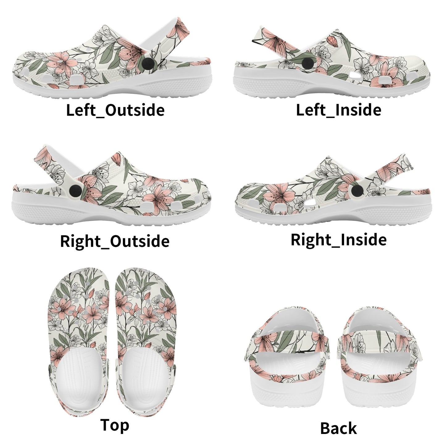 Japan Floral Womens Vented Sandals