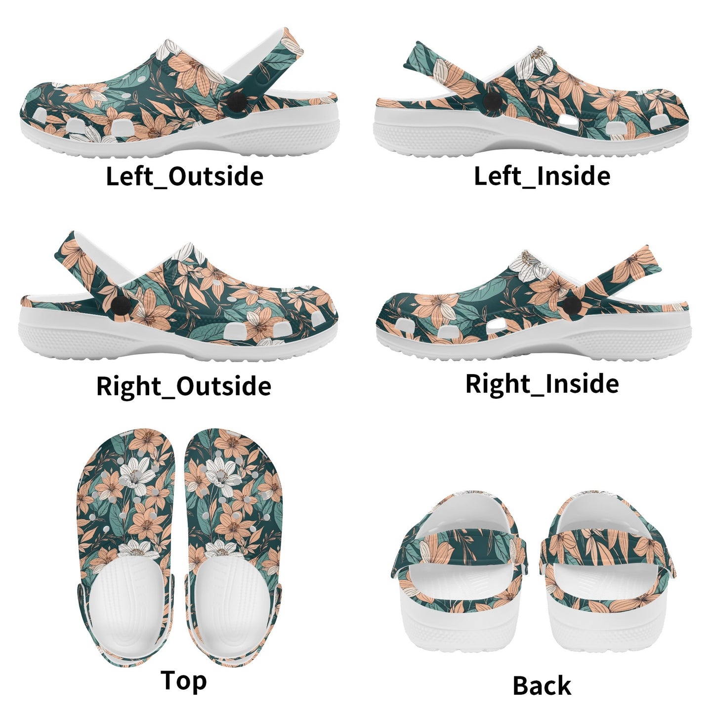 Pastel Floral Womens Vented Sandals