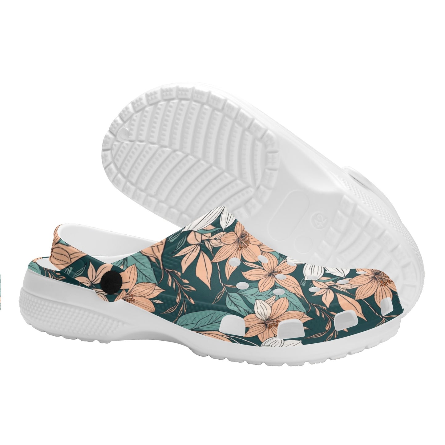 Pastel Floral Womens Vented Sandals