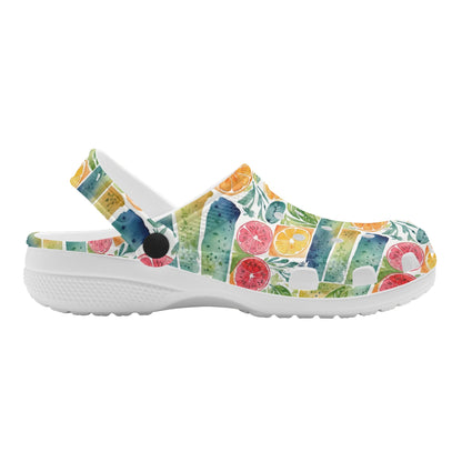 Watercolor Fuit Womens Vented Sandals