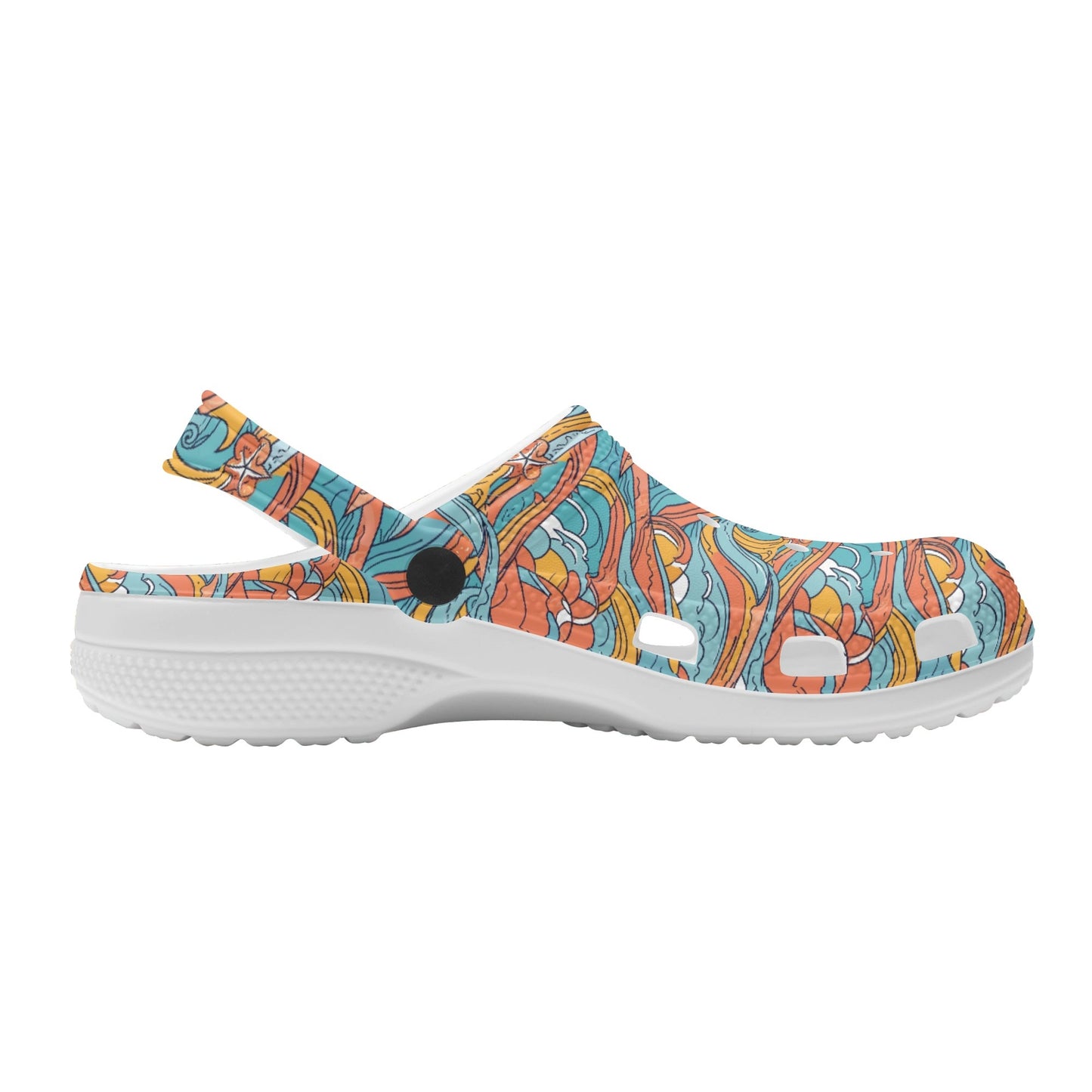 Ocean Abstract Womens Vented Sandals