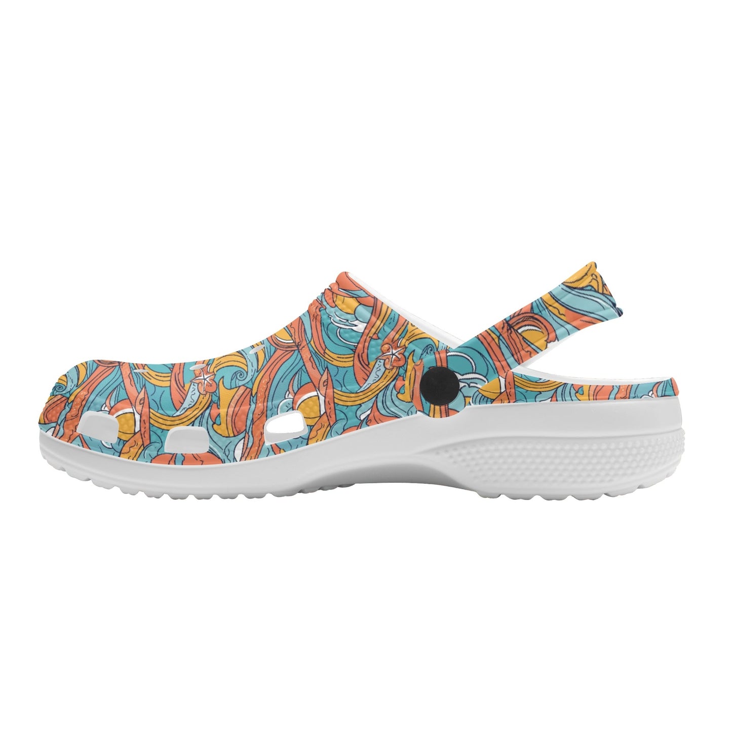 Ocean Abstract Womens Vented Sandals