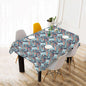 Abstract Breeze Polyester Tablecloth Polyester Tablecloth 70"x 52" DeRose Seasonal