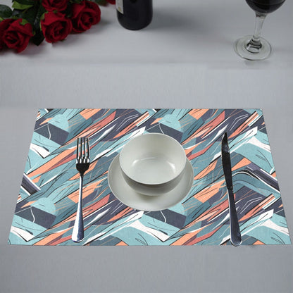 Abstract Breeze Table Placemat (set of 6) Placemats 12" x 18" (Set of 6) DeRose Seasonal