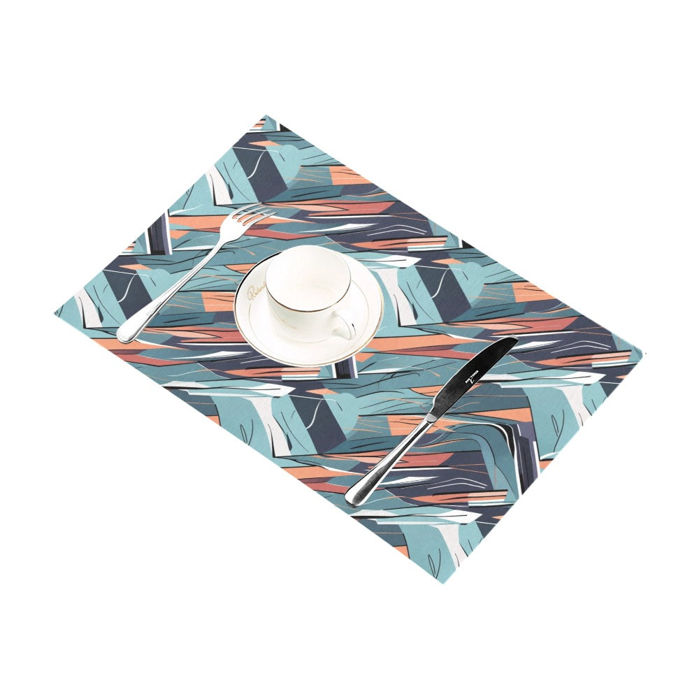 Abstract Breeze Table Placemat (set of 6) Placemats 12" x 18" (Set of 6) DeRose Seasonal