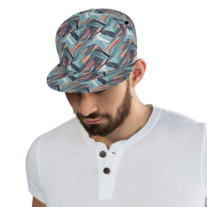 Abstract Breeze Unisex Classic Snapbacks DeRose Seasonal