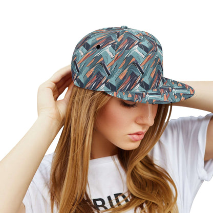 Abstract Breeze Unisex Classic Snapbacks DeRose Seasonal