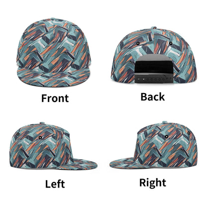 Abstract Breeze Unisex Classic Snapbacks DeRose Seasonal