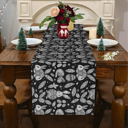 Abstract Bunny Polyester Table Runner DeRose Seasonal