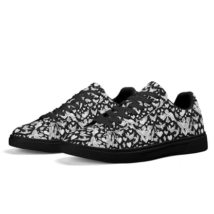 Abstract Love Adult Lightweight Brand Low Top Leather Shoes DeRose Seasonal