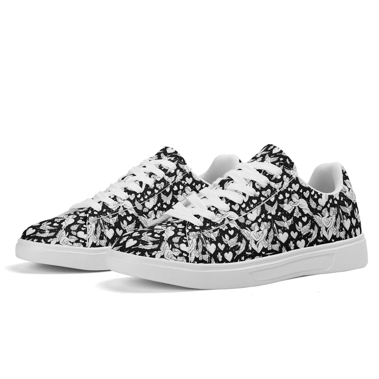 Abstract Love Adult Lightweight Brand Low Top Leather Shoes DeRose Seasonal