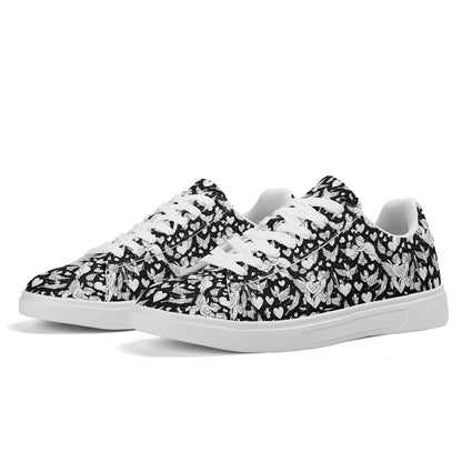 Abstract Love Adult Lightweight Brand Low Top Leather Shoes DeRose Seasonal