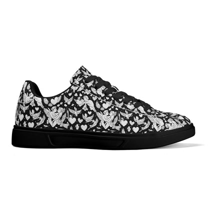 Abstract Love Adult Lightweight Brand Low Top Leather Shoes DeRose Seasonal