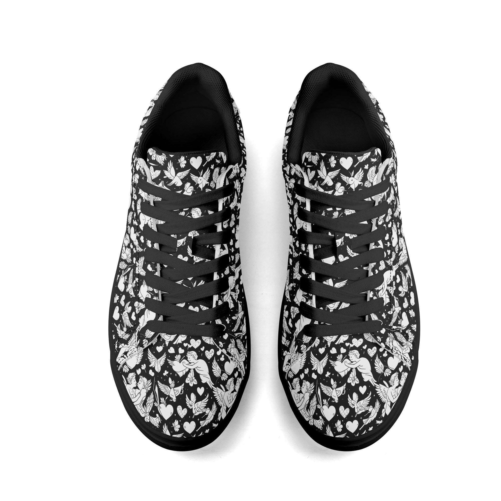 Abstract Love Adult Lightweight Brand Low Top Leather Shoes DeRose Seasonal