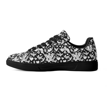 Abstract Love Adult Lightweight Brand Low Top Leather Shoes DeRose Seasonal