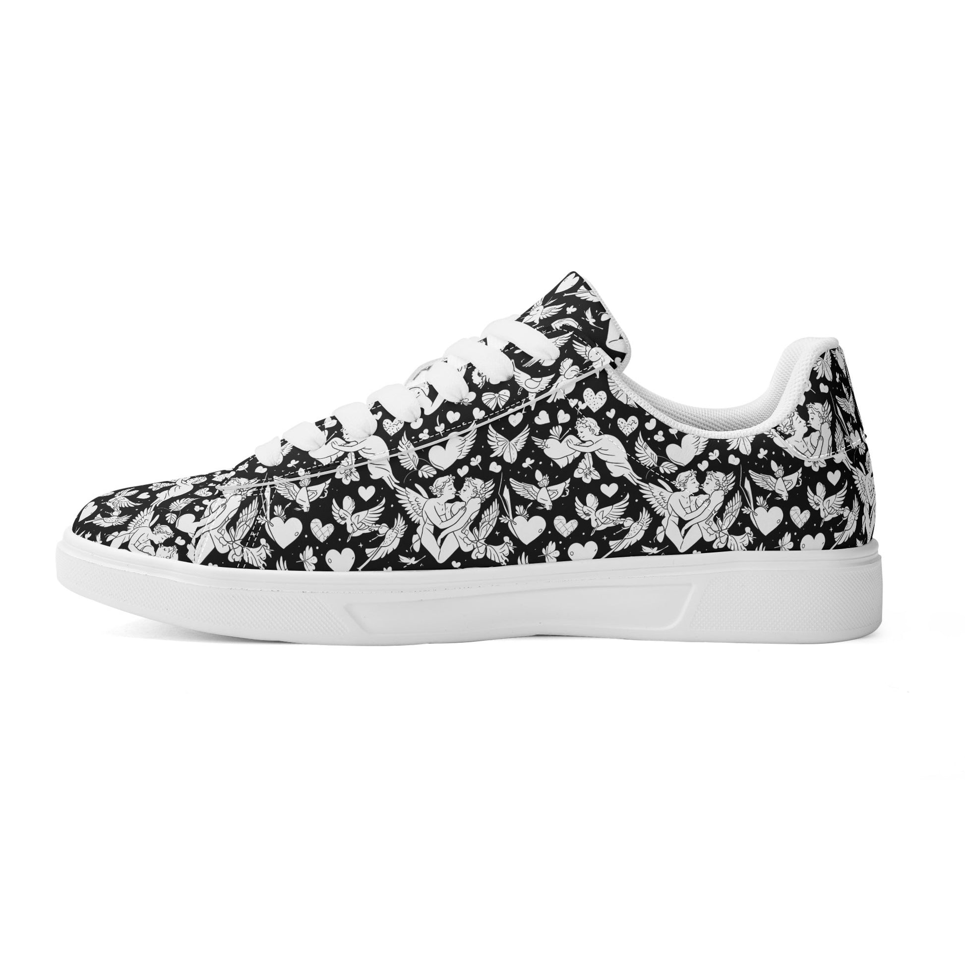 Abstract Love Adult Lightweight Brand Low Top Leather Shoes DeRose Seasonal