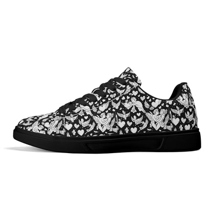 Abstract Love Adult Lightweight Brand Low Top Leather Shoes DeRose Seasonal