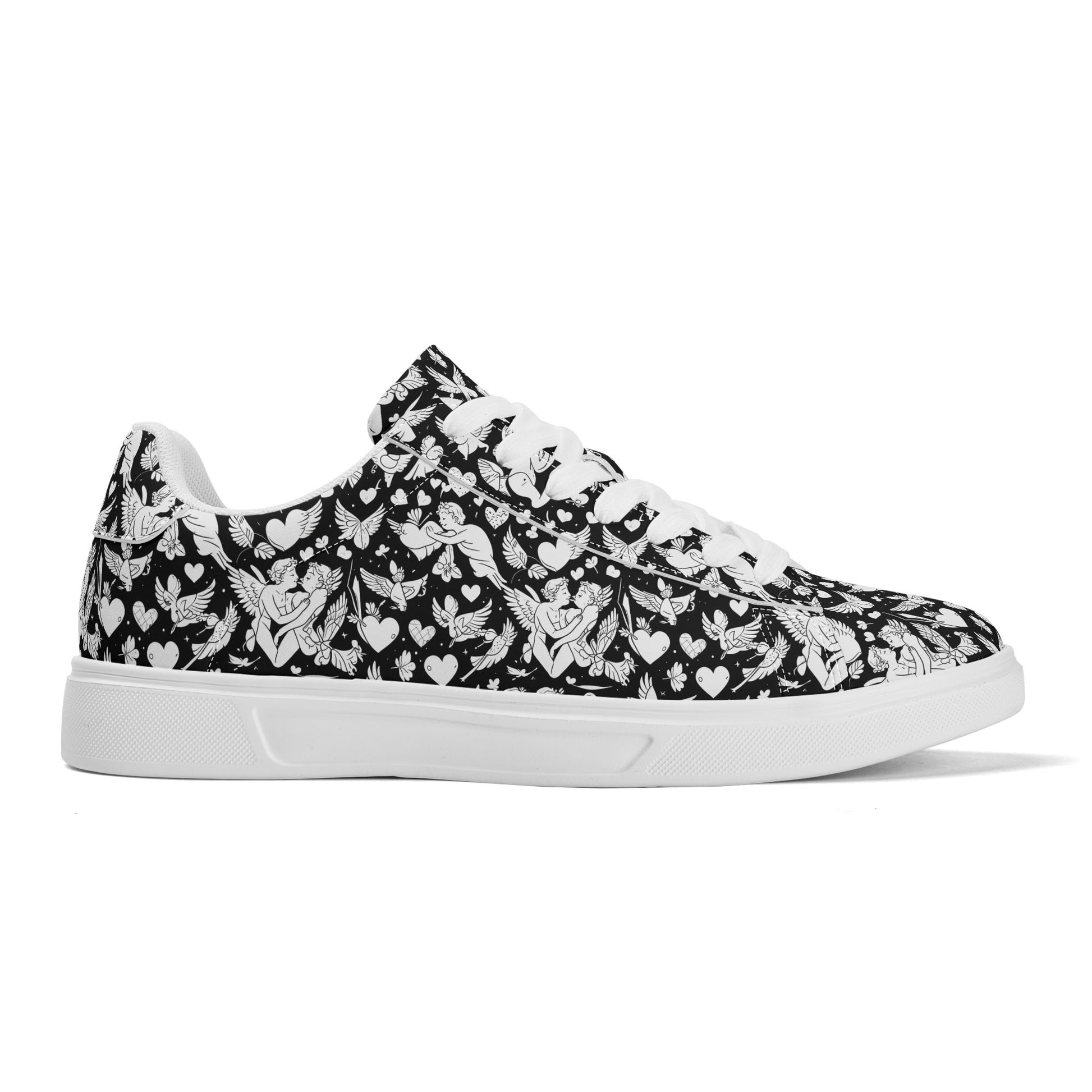 Abstract Love Adult Lightweight Brand Low Top Leather Shoes DeRose Seasonal