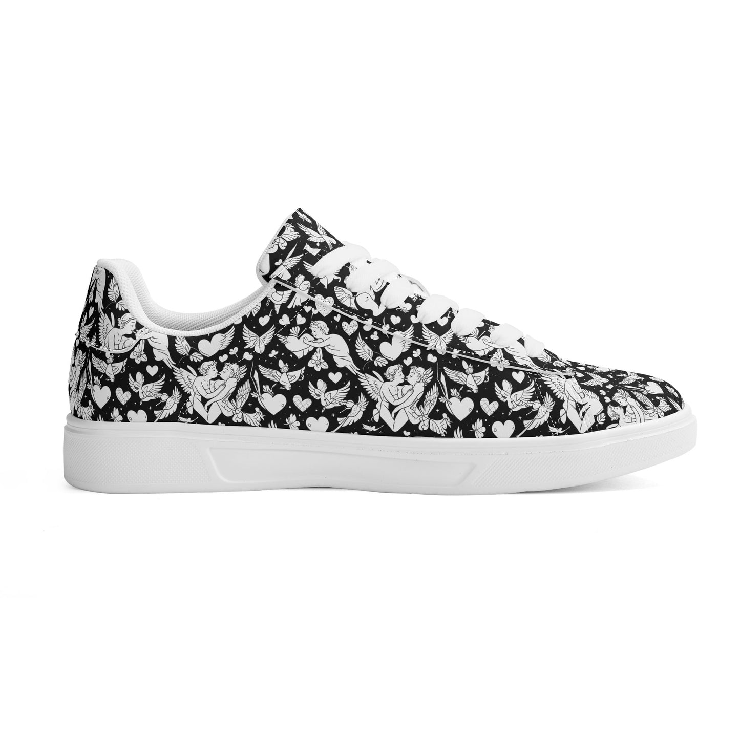 Abstract Love Adult Lightweight Brand Low Top Leather Shoes DeRose Seasonal