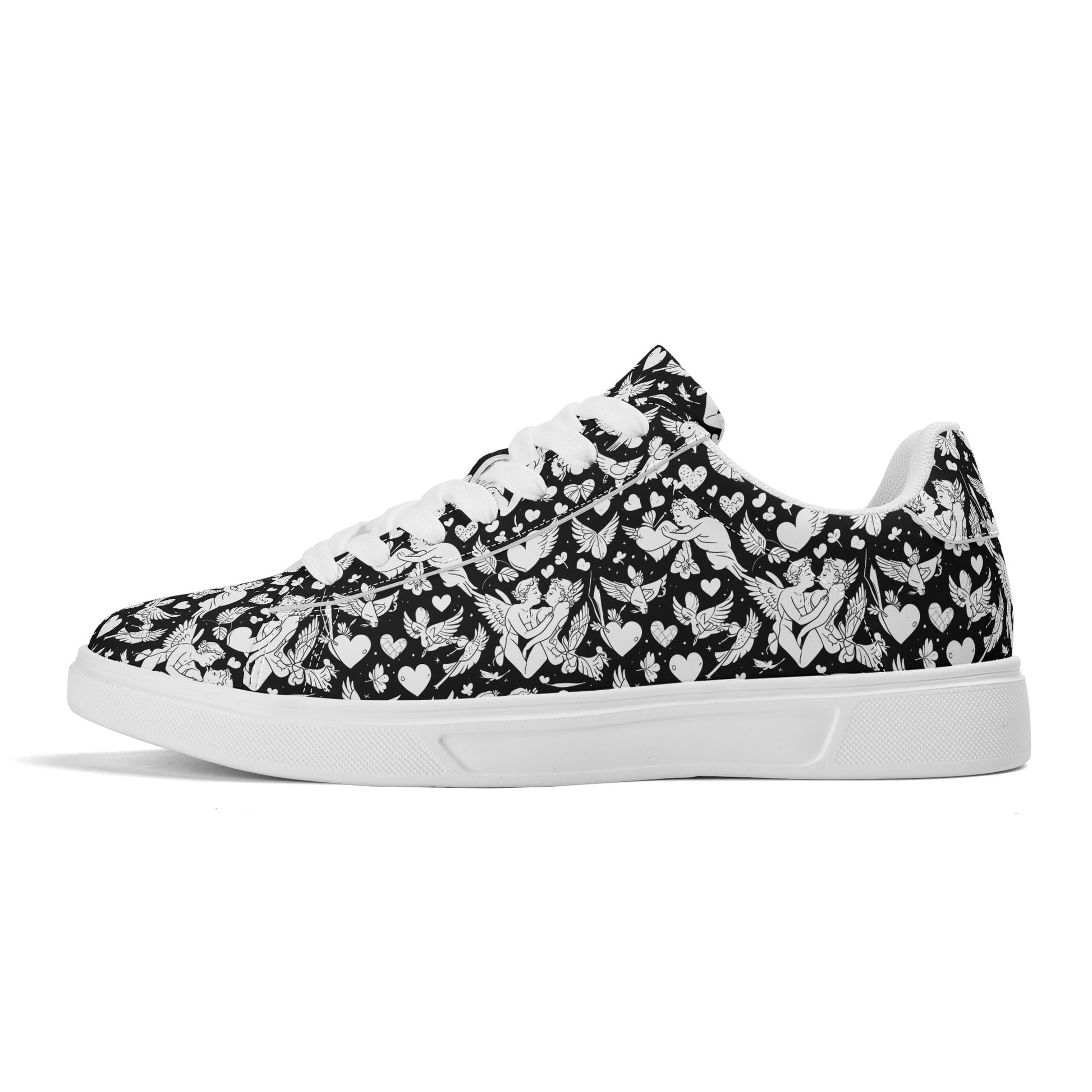 Abstract Love Adult Lightweight Brand Low Top Leather Shoes DeRose Seasonal