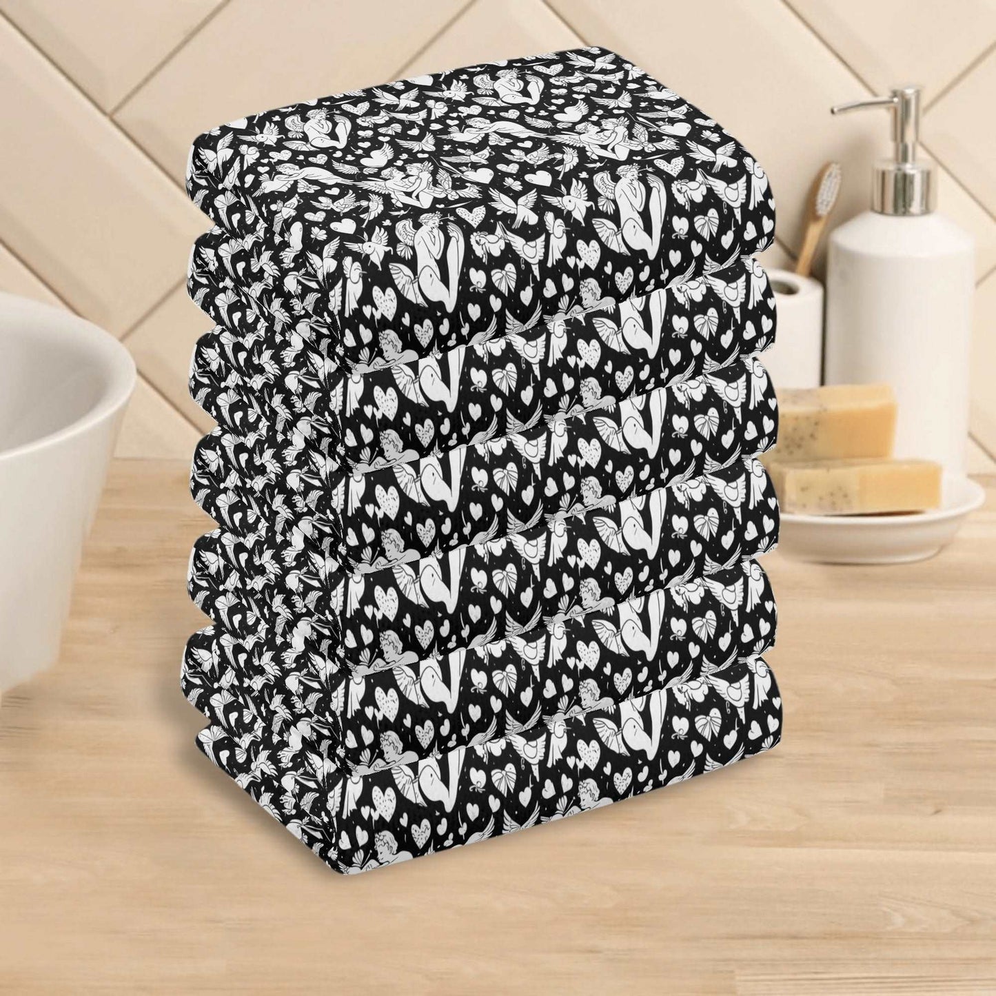 Abstract Love Hand Towels (6 Pcs) DeRose Seasonal