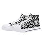 Abstract Love Mens High Top Canvas Shoes DeRose Seasonal