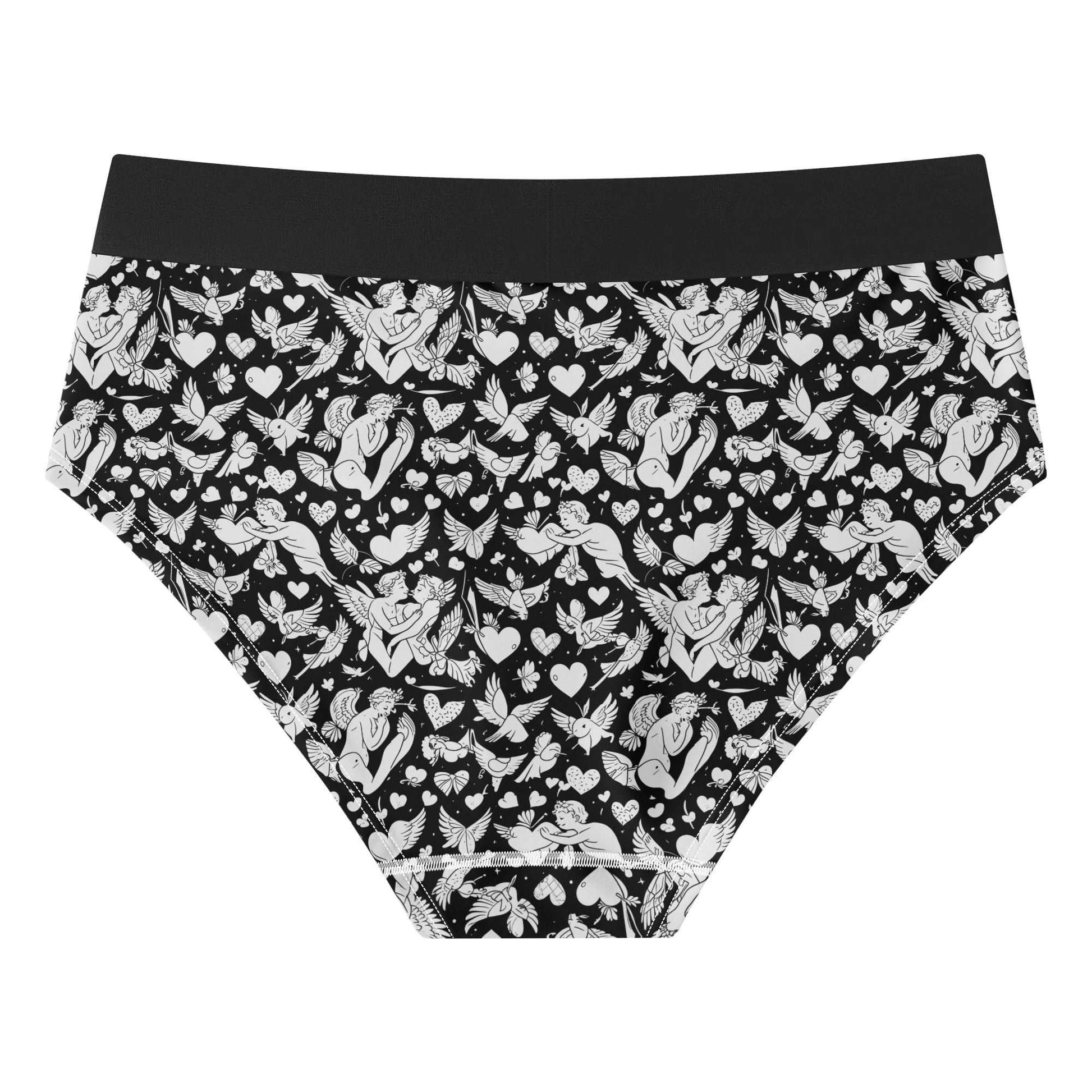 Abstract Love Womens Mid Waisted Briefs DeRose Seasonal