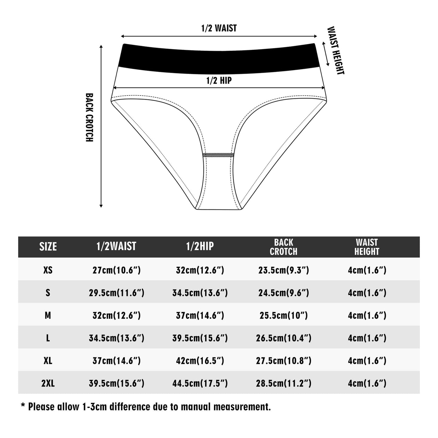 Abstract Love Womens Mid Waisted Briefs DeRose Seasonal