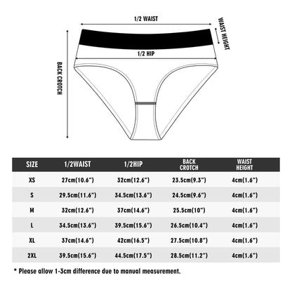 Abstract Love Womens Mid Waisted Briefs DeRose Seasonal