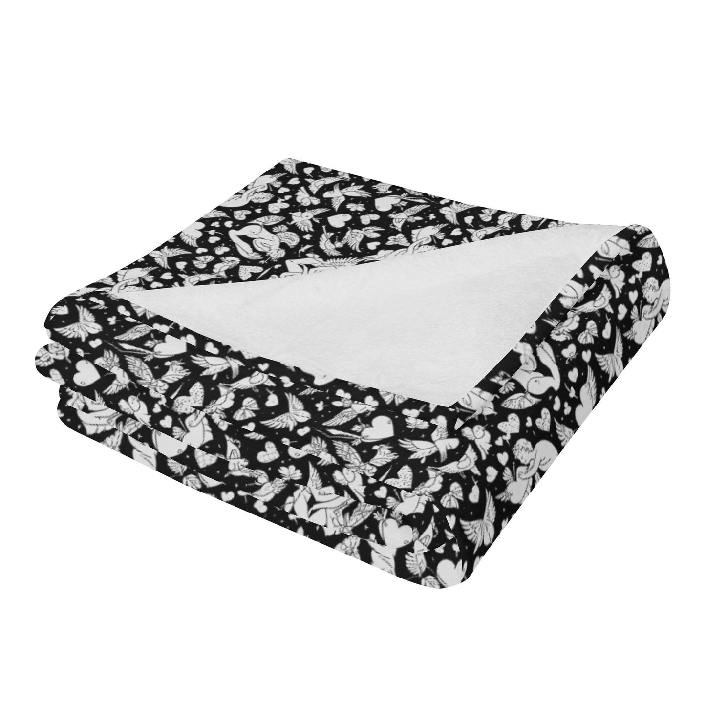 Abstract love Flannel Breathable Blanket 4 Sizes DeRose Seasonal