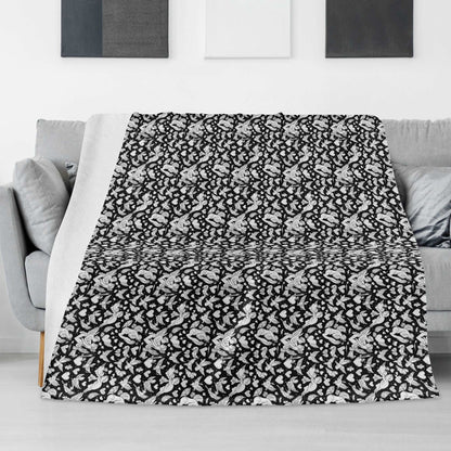 Abstract love Flannel Breathable Blanket 4 Sizes DeRose Seasonal