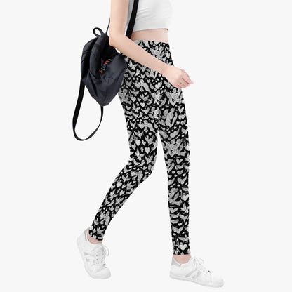 Abstract love Women's Yoga Pants DeRose Seasonal