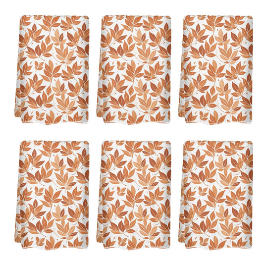 Autumn Leaves Hand Towels (6 Pcs) DeRose Seasonal