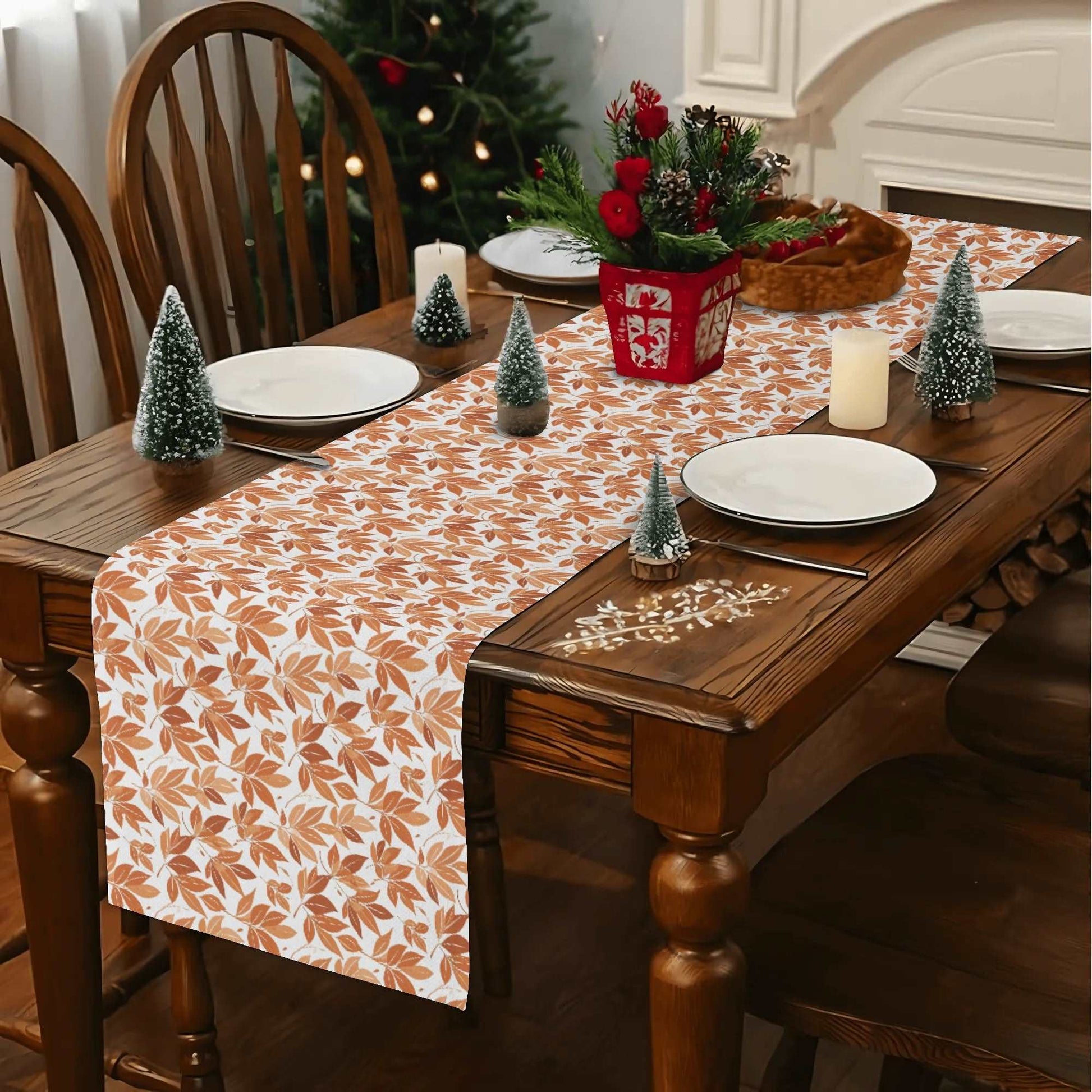 Autumn Leaves Polyester Table Runner DeRose Seasonal