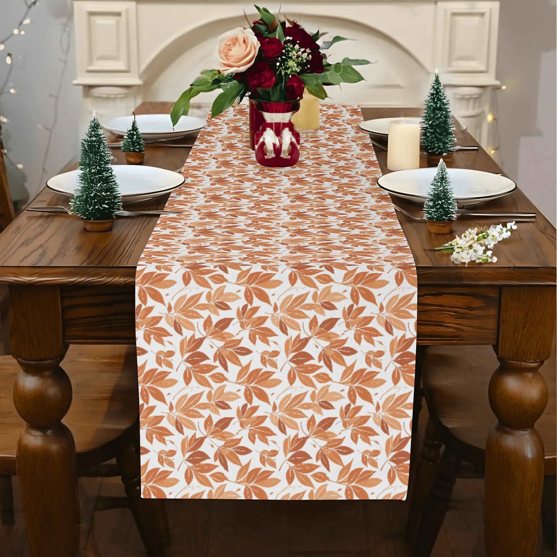 Autumn Leaves Polyester Table Runner DeRose Seasonal