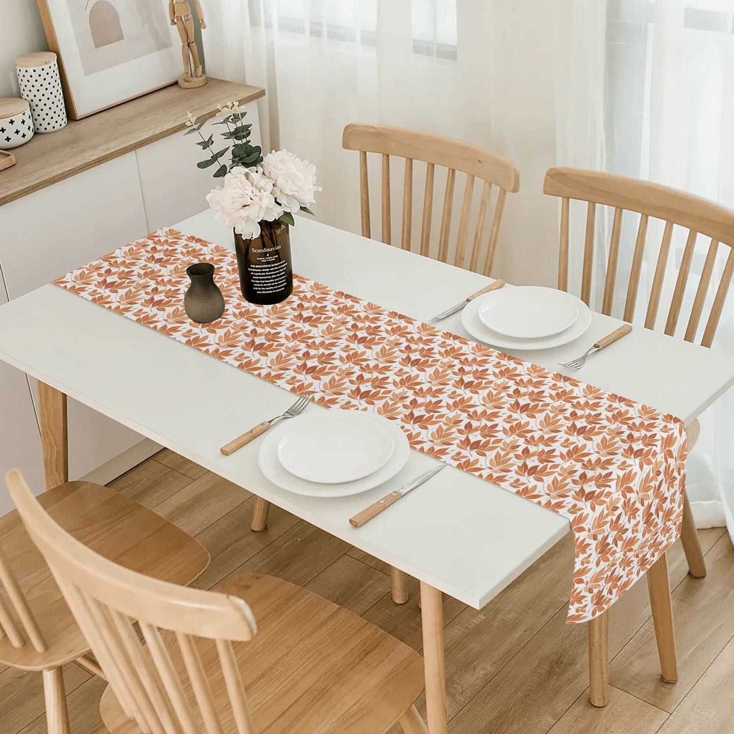 Autumn Leaves Polyester Table Runner DeRose Seasonal