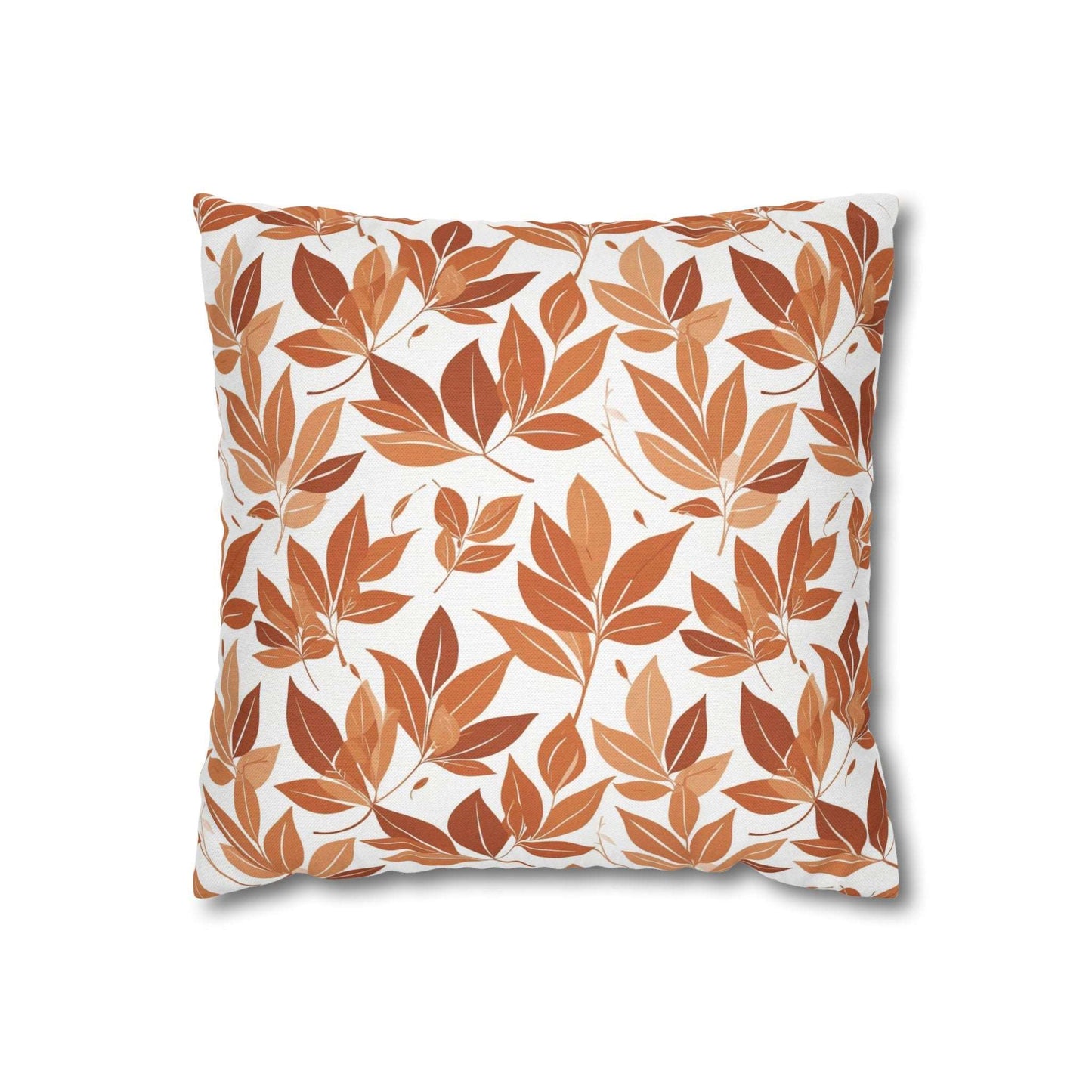 Autumn Leaves Spun Polyester Square Pillowcase DeRose Seasonal