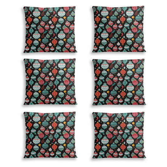 Big Ornament Cushion cover (6 sets, same sides)｜Polyester DeRose Seasonal