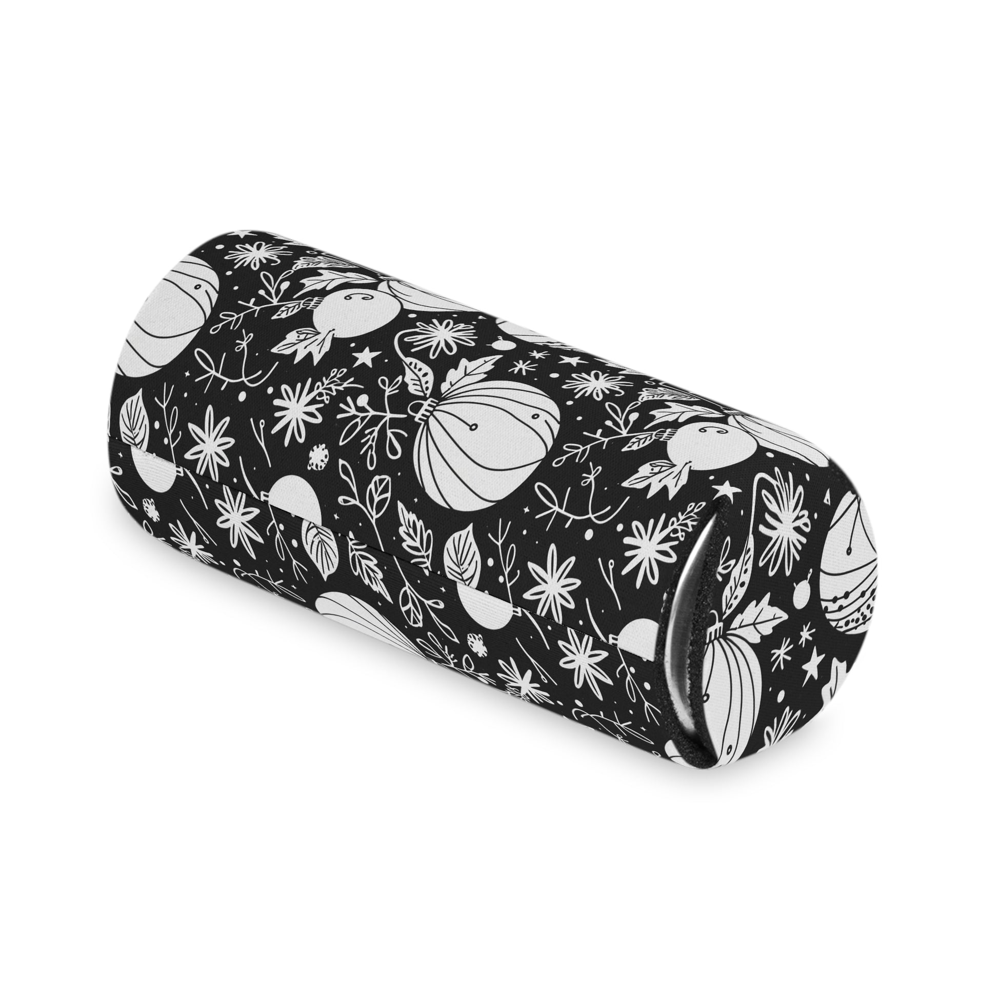 Black and White Festive Ornaments Can Cooler 50% Off DeRose Seasonal