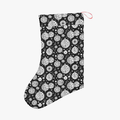 Black and White Ornament Christmas Santa Stockings DeRose Seasonal