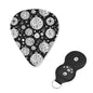 Black and White Ornament Guitar Plastic Pick DeRose Seasonal