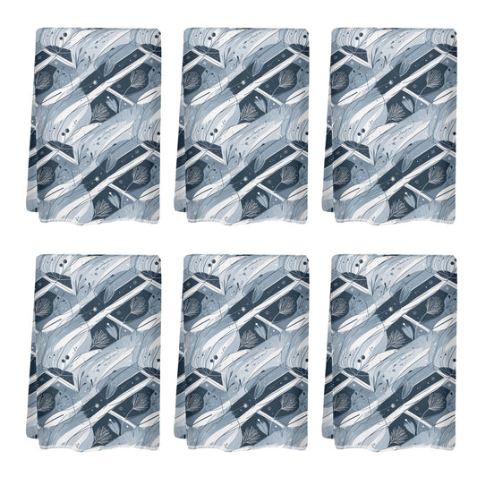 Blue Wind Hand Towels (6 Pcs) DeRose Seasonal