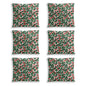 Christmas Holly Cushion cover (6 sets, same sides)｜Polyester DeRose Seasonal