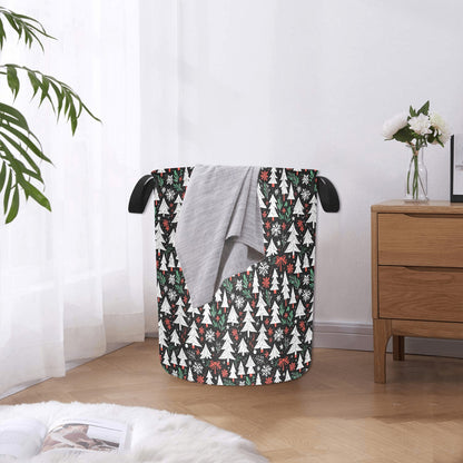 Christmas Tree Polyester Laundry and Blanket Basket DeRose Seasonal